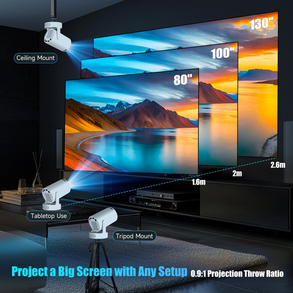 HY300 Pro 8k Portable Projector