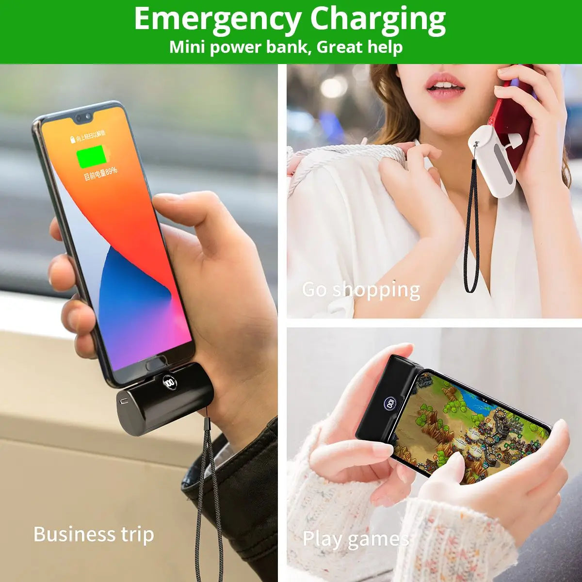 Liboer Fast Charging Portable Power Bank LED Display Mobile External Battery for iPhone Samsung Xiaomi OPPO Compact Powerbank