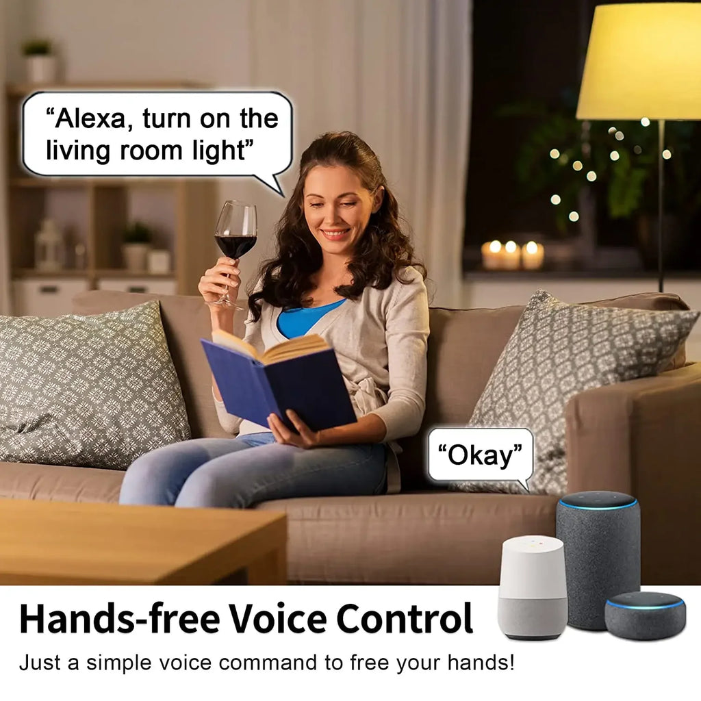 Interruptores de Luz Inteligentes Tuya Wi-Fi com Sensor de Toque – Compatível com Alexa e Google Home