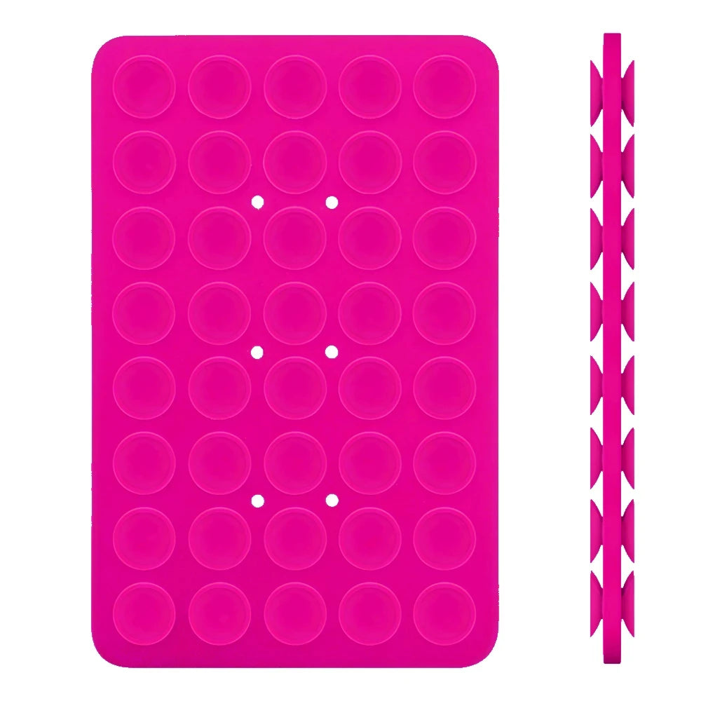 Double Side Silicone Suction Pad for Mobile Phone Fixture Suction Cup Backed Adhesive Silicone Rubber Sucker Pad for Fixed Pad