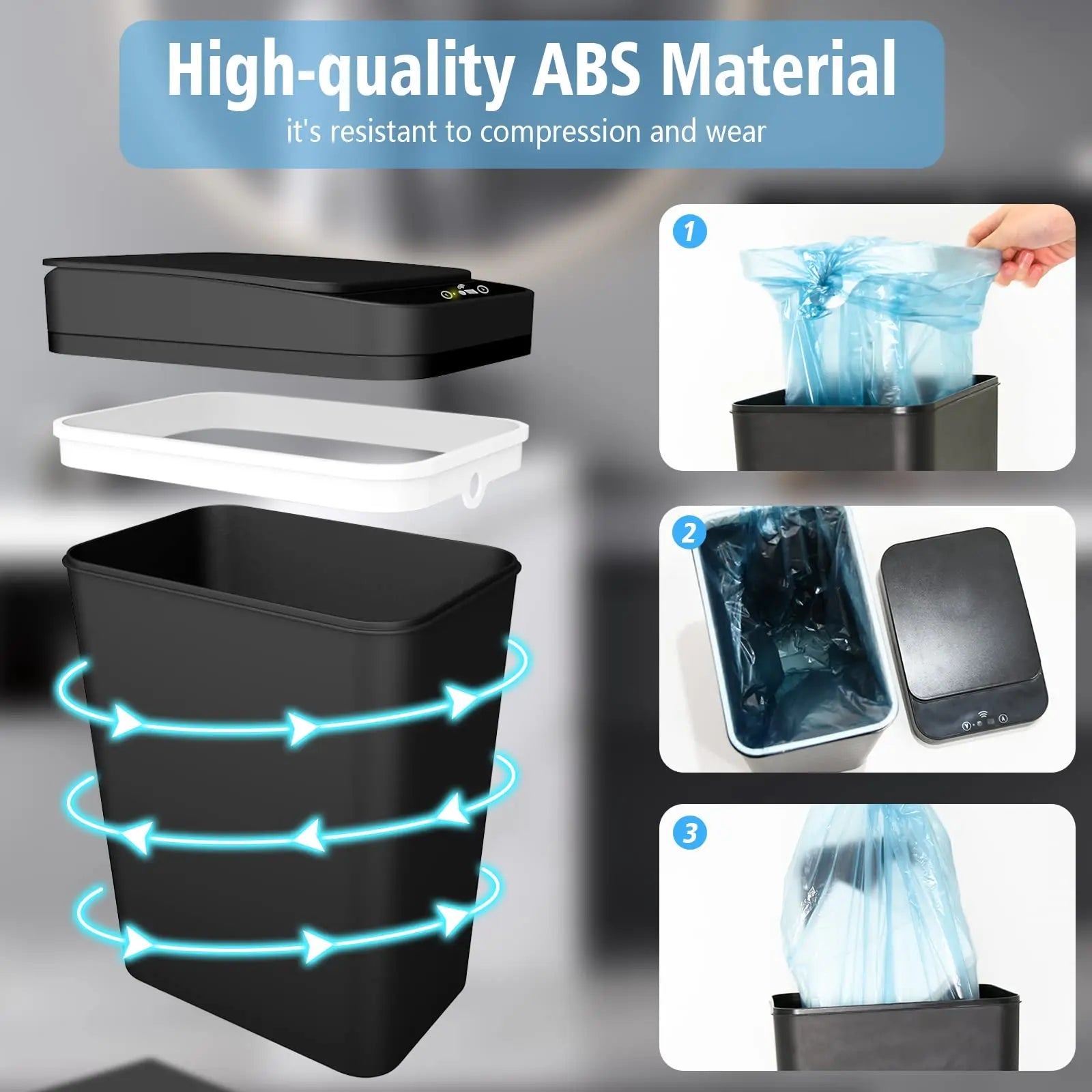 Caixote do Lixo Automático com Sensor de Movimento