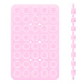 Double Side Silicone Suction Pad for Mobile Phone Fixture Suction Cup Backed Adhesive Silicone Rubber Sucker Pad for Fixed Pad