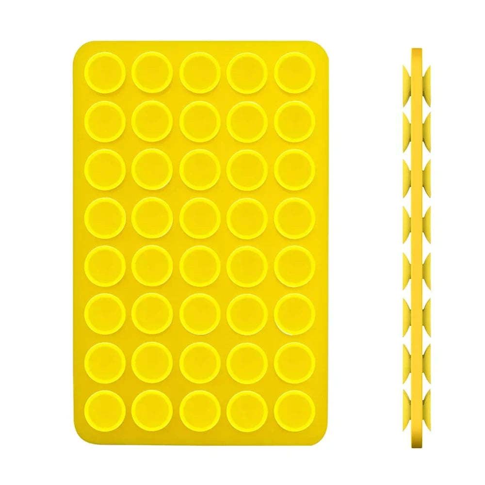Double Side Silicone Suction Pad for Mobile Phone Fixture Suction Cup Backed Adhesive Silicone Rubber Sucker Pad for Fixed Pad