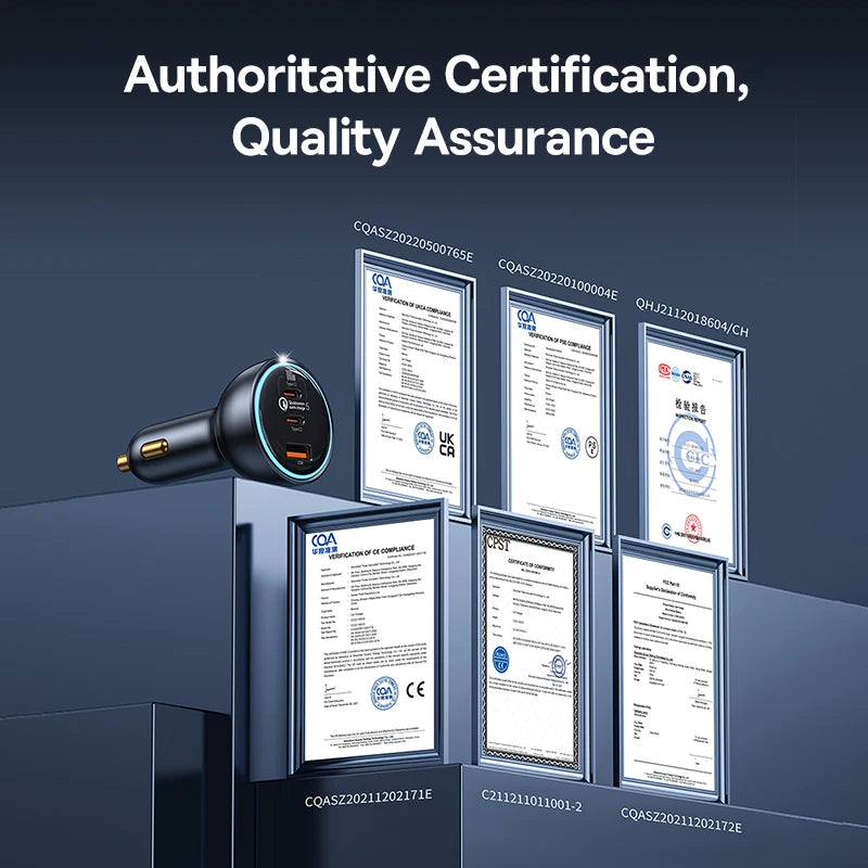 Baseus 160W Car Charger QC 5.0 Fast Quick