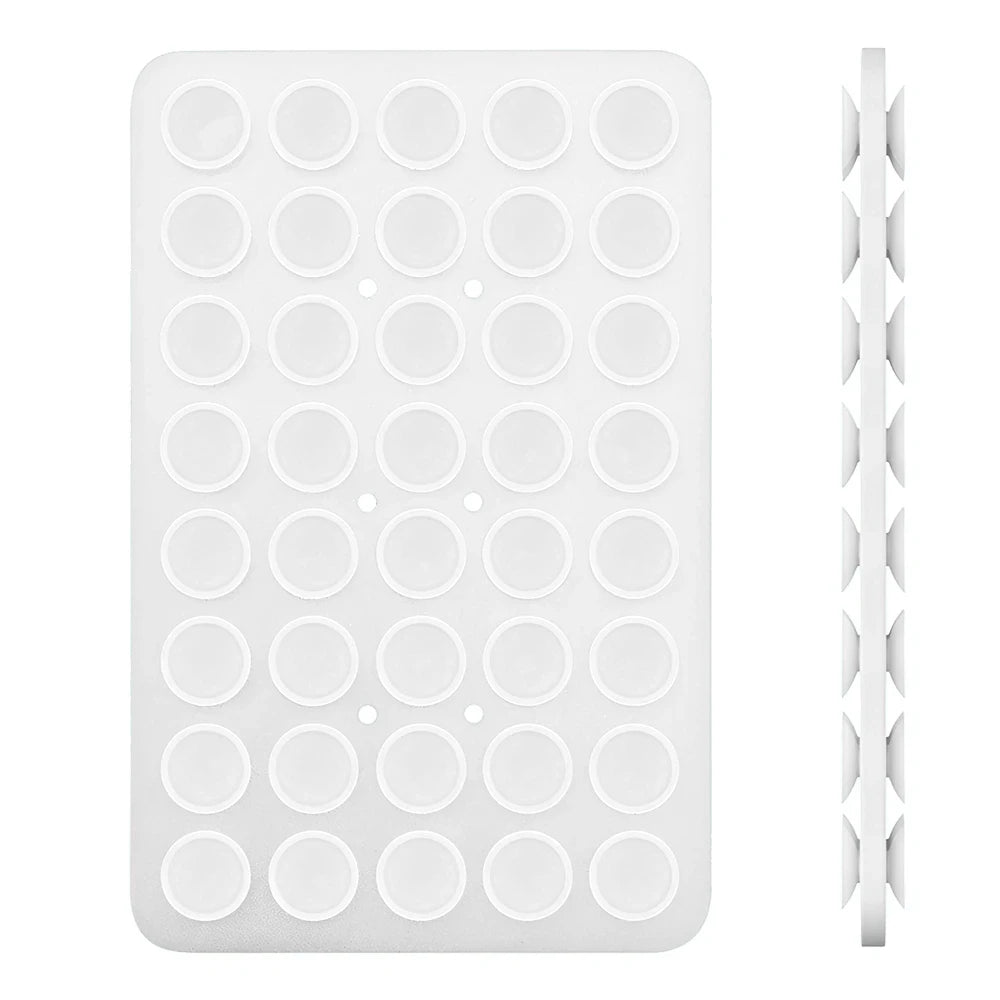Double Side Silicone Suction Pad for Mobile Phone Fixture Suction Cup Backed Adhesive Silicone Rubber Sucker Pad for Fixed Pad