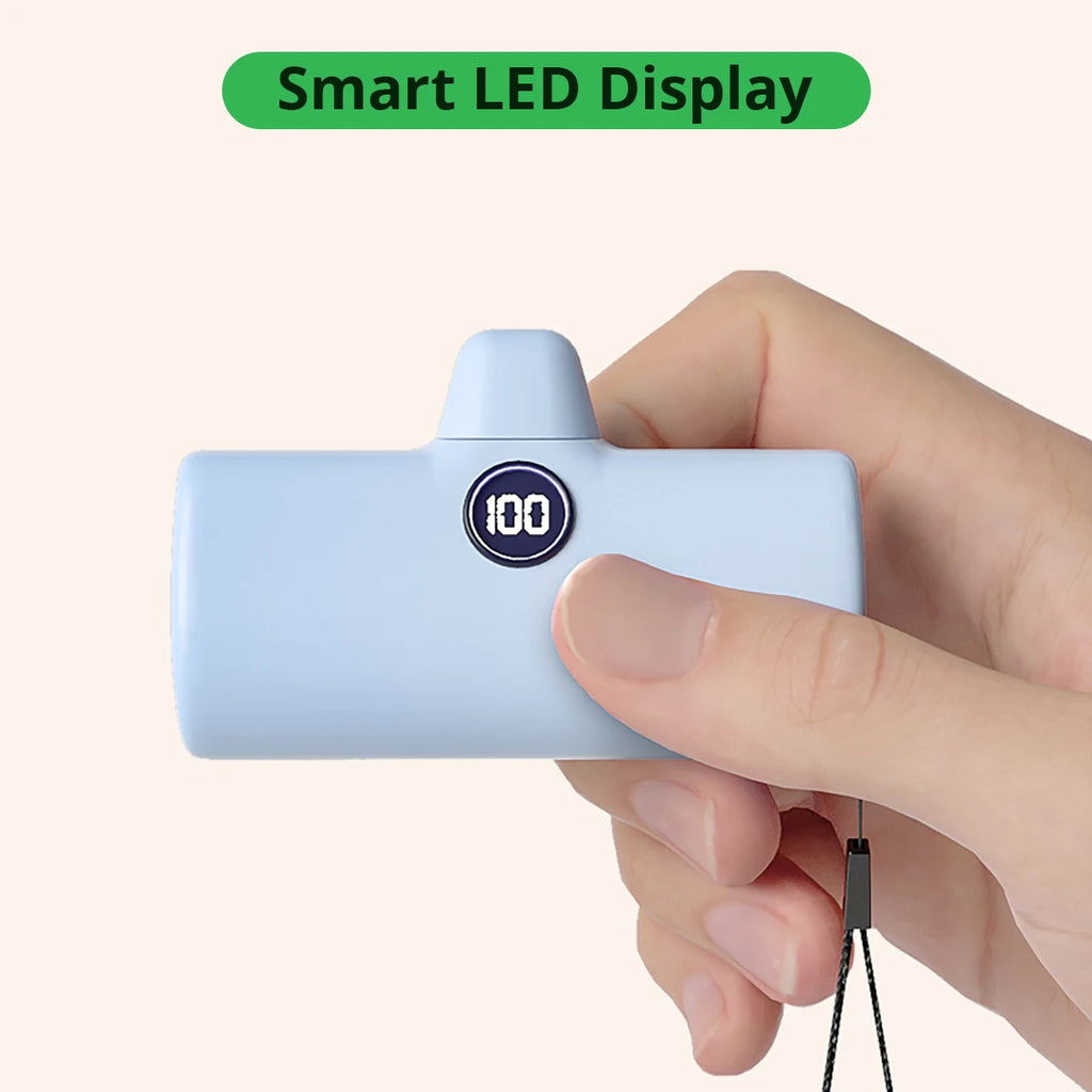 Liboer Fast Charging Portable Power Bank LED Display Mobile External Battery for iPhone Samsung Xiaomi OPPO Compact Powerbank